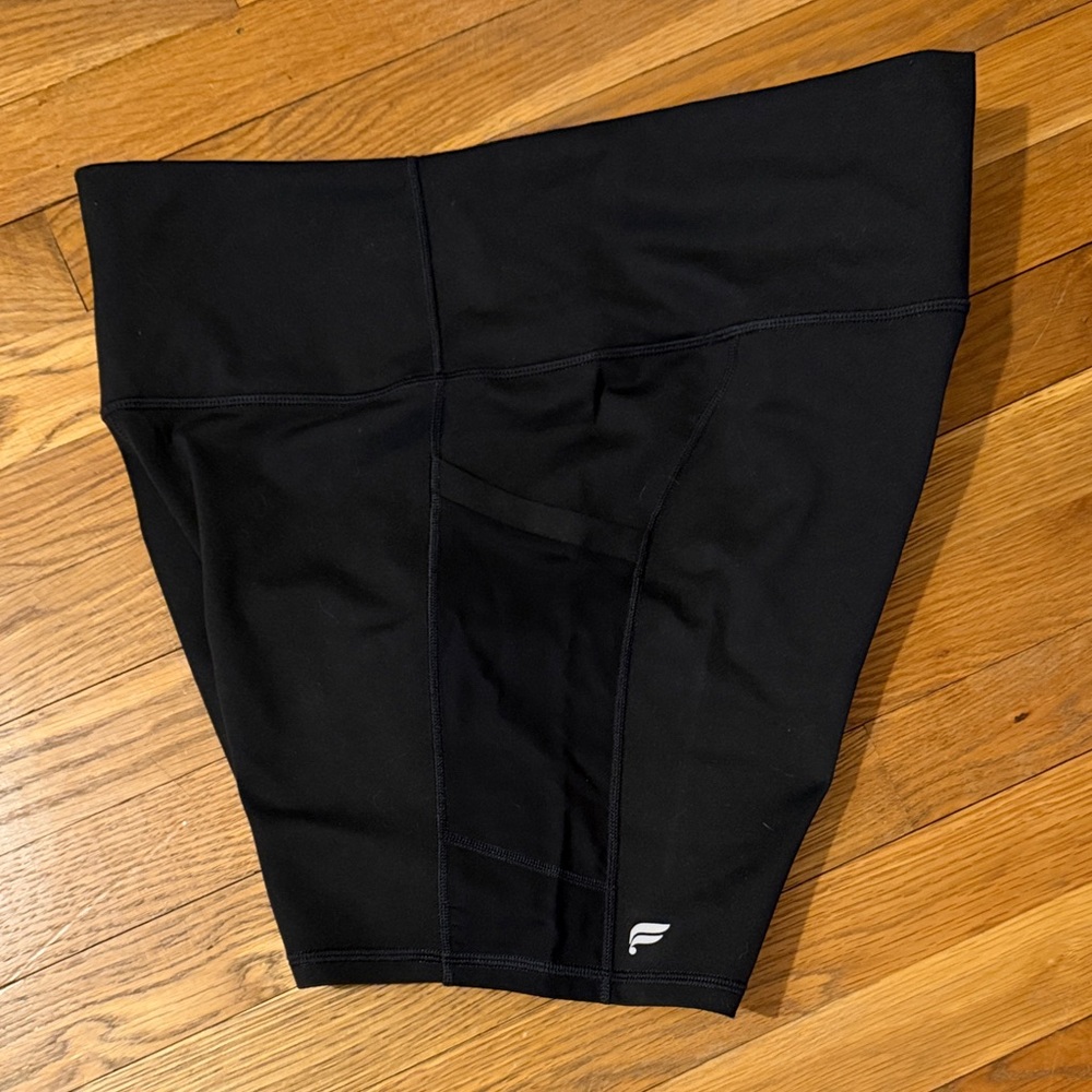Fabletics Power Hold Black High-Waist Shorts - Picture 3 of 3